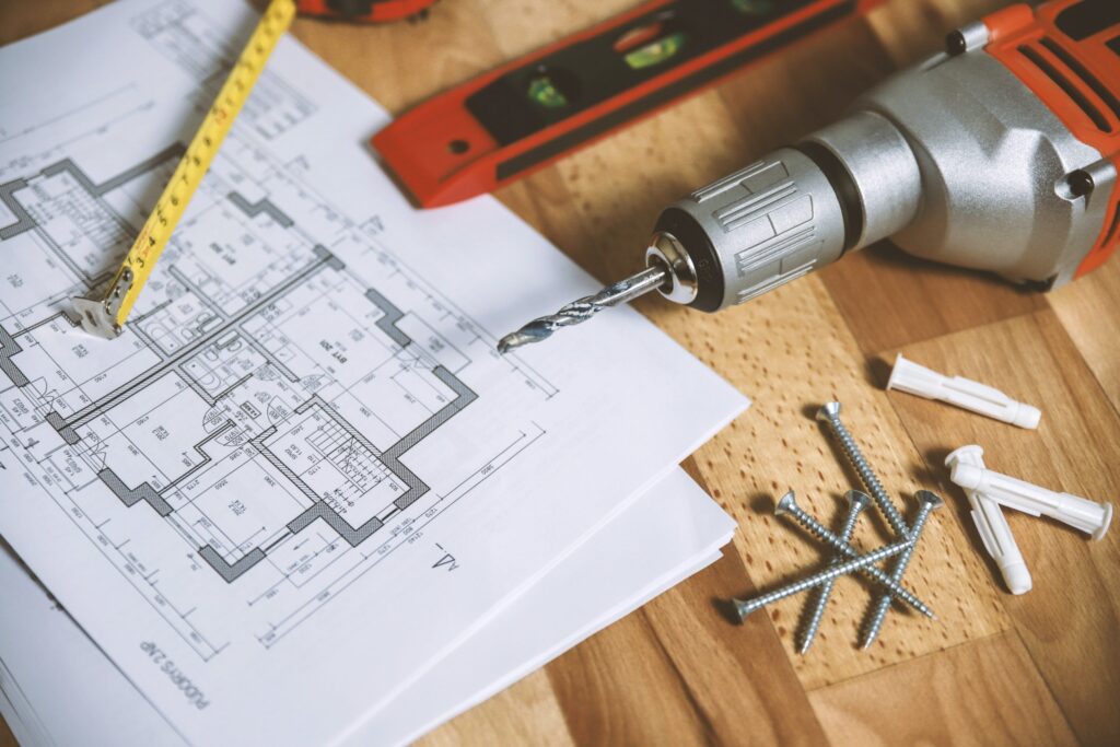 floor plan on table 834892 scaled
